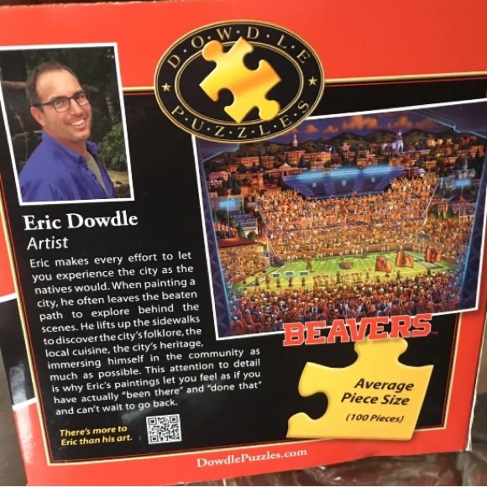Oregon State Beavers UNIVERSITY 100 PC Puzzle NEW Eric Dowdle College Team Sport